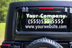 Custom Business Vehicle Decal | Weatherproof Vinyl Window Sticker