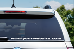 Custom Website Decal | Personalized Vinyl Vehicle Sticker for Cars, Trucks & Vans
