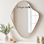 Drink Your Water Mirror Decal | Daily Reminder Sticker | Positive Affirmations | Self Care