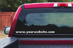 Custom Website Decal | Personalized Vinyl Vehicle Sticker for Cars, Trucks & Vans