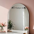 Don't Forget Your Meds Mirror Decal | Daily Reminder Sticker | Positive Affirmations | Self Care
