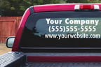 Custom Business Vehicle Decal | Weatherproof Vinyl Window Sticker