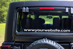 Custom Website Decal | Personalized Vinyl Vehicle Sticker for Cars, Trucks & Vans
