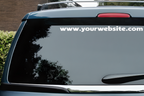 Custom Website Decal | Personalized Vinyl Vehicle Sticker for Cars, Trucks & Vans