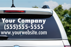 Custom Business Vehicle Decal | Weatherproof Vinyl Window Sticker